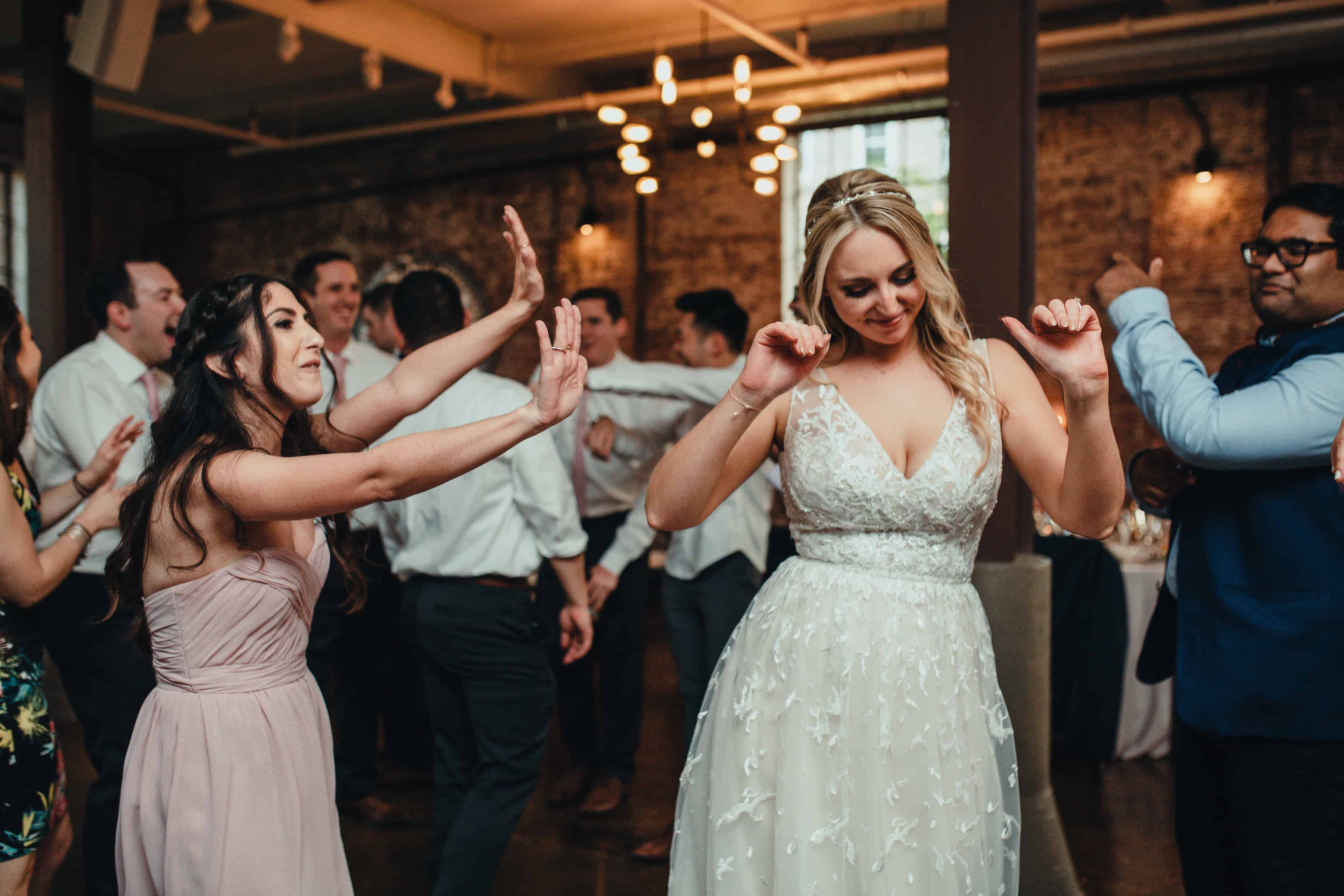 bride dancing on her wedding day