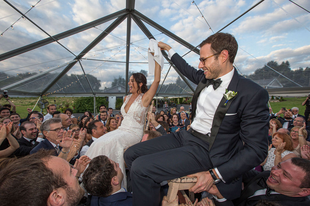 tent reception wedding at Nostrano Vineyards