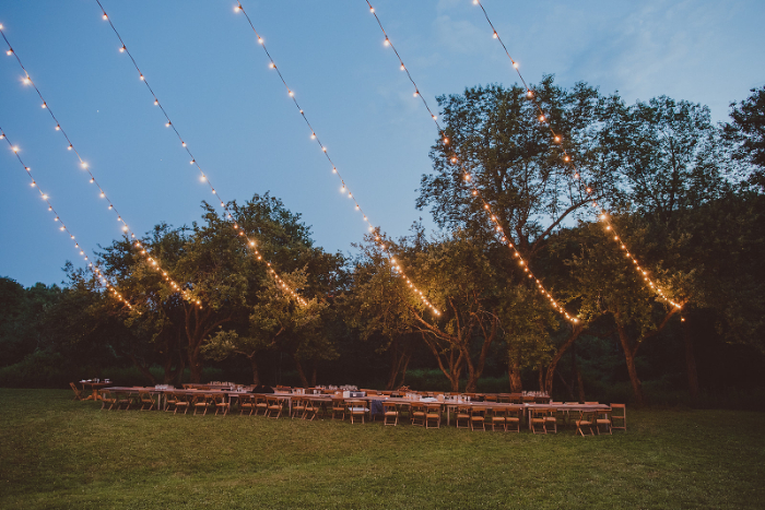 Upstate New York wedding outdoors