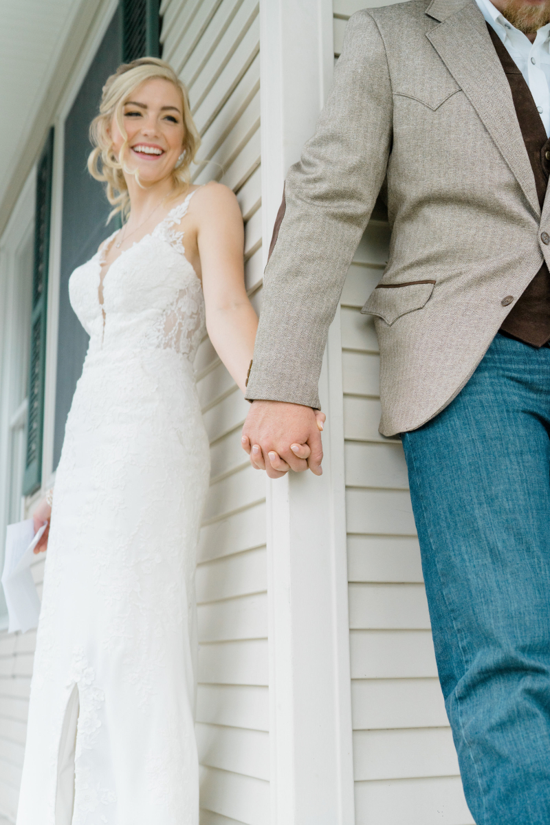 first touch wedding photos