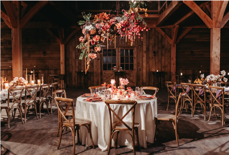 Windham Manor Barn wedding reception