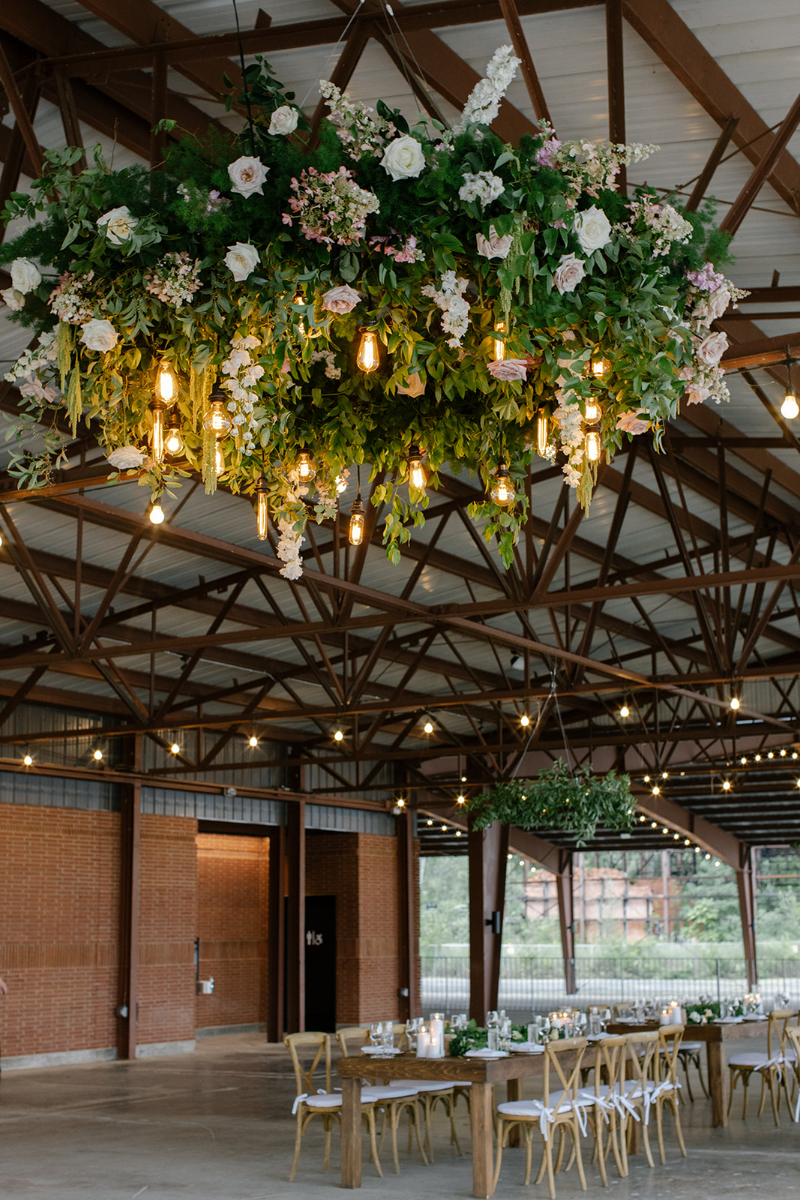greenery chandelier