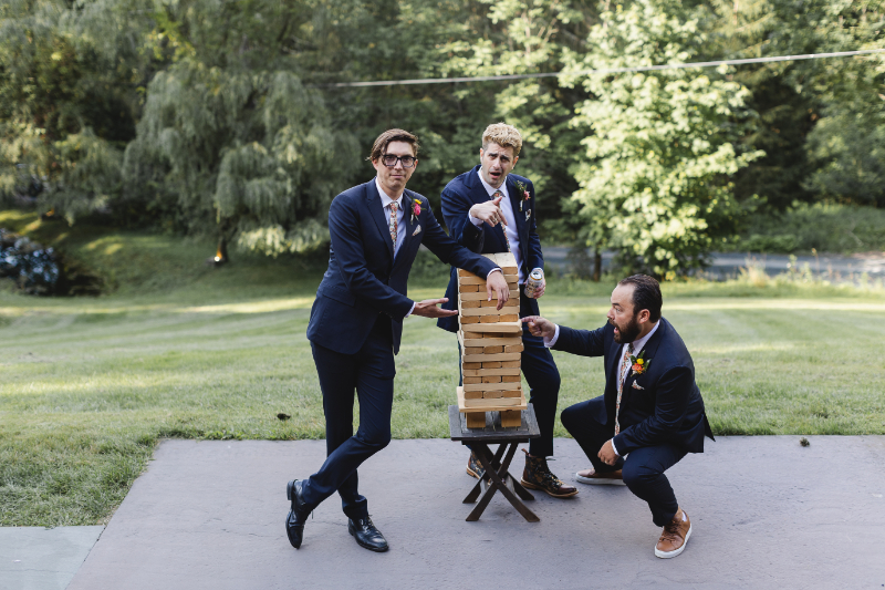lawn games at wedding