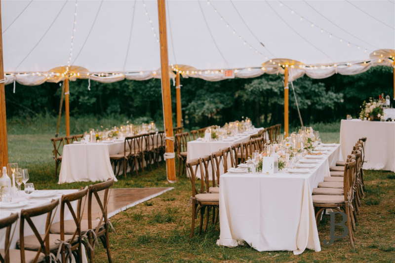 outdoor tented wedding in New York