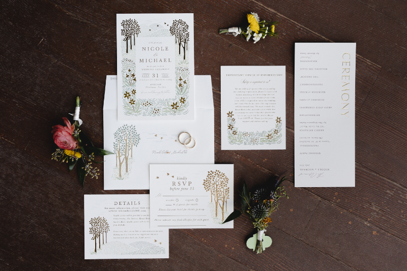 black and white wedding invitations