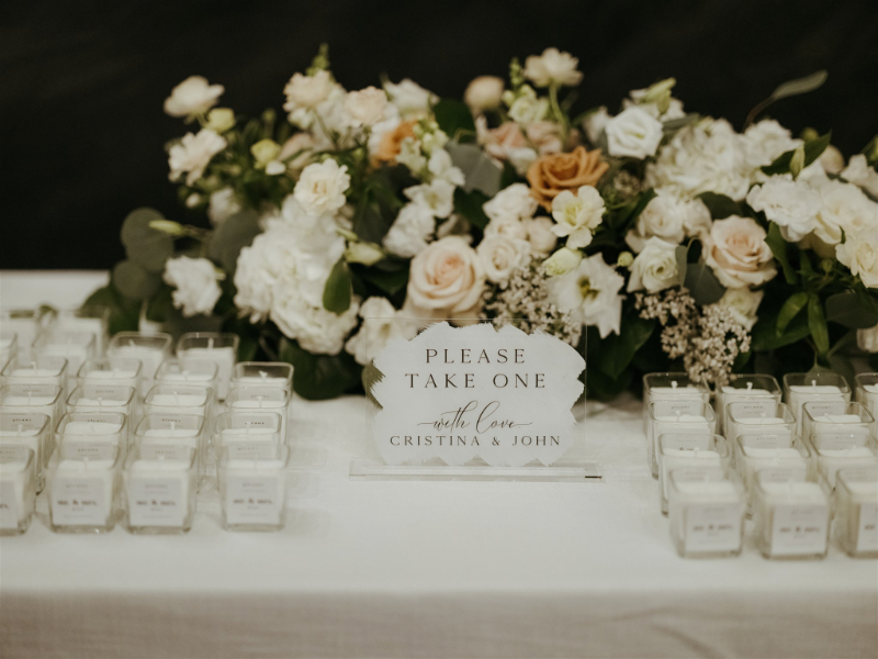 candles wedding favors
