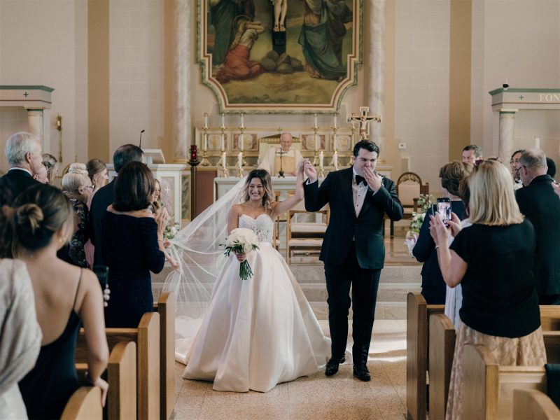 church wedding ceremony in Catskills