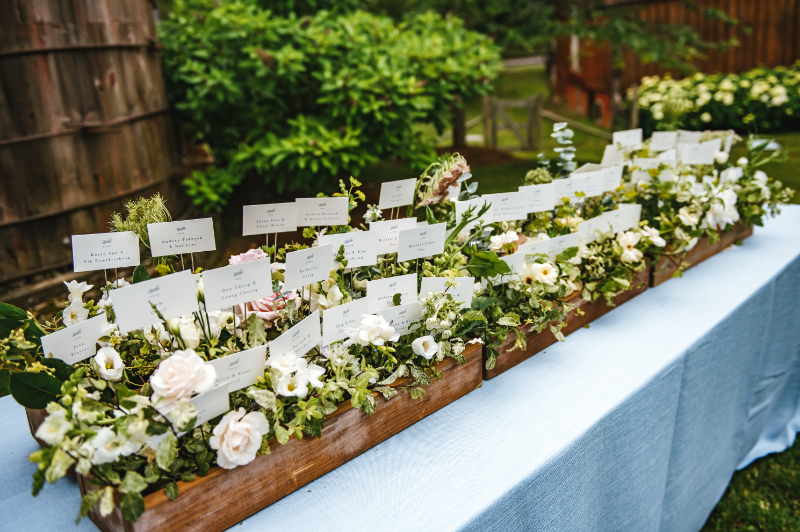 Hudson Valley wedding decor for escorts 