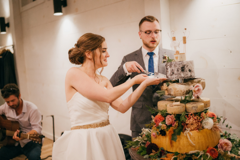 cutting cheese instead of cake