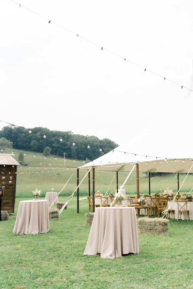 outdoor tented wedding in Hudson Valley