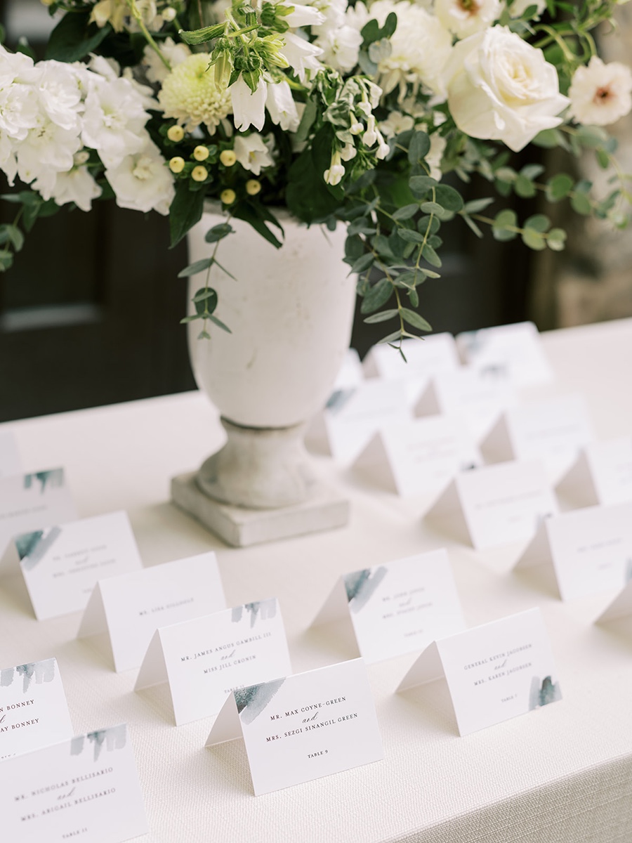 escort cards - Troutbeck