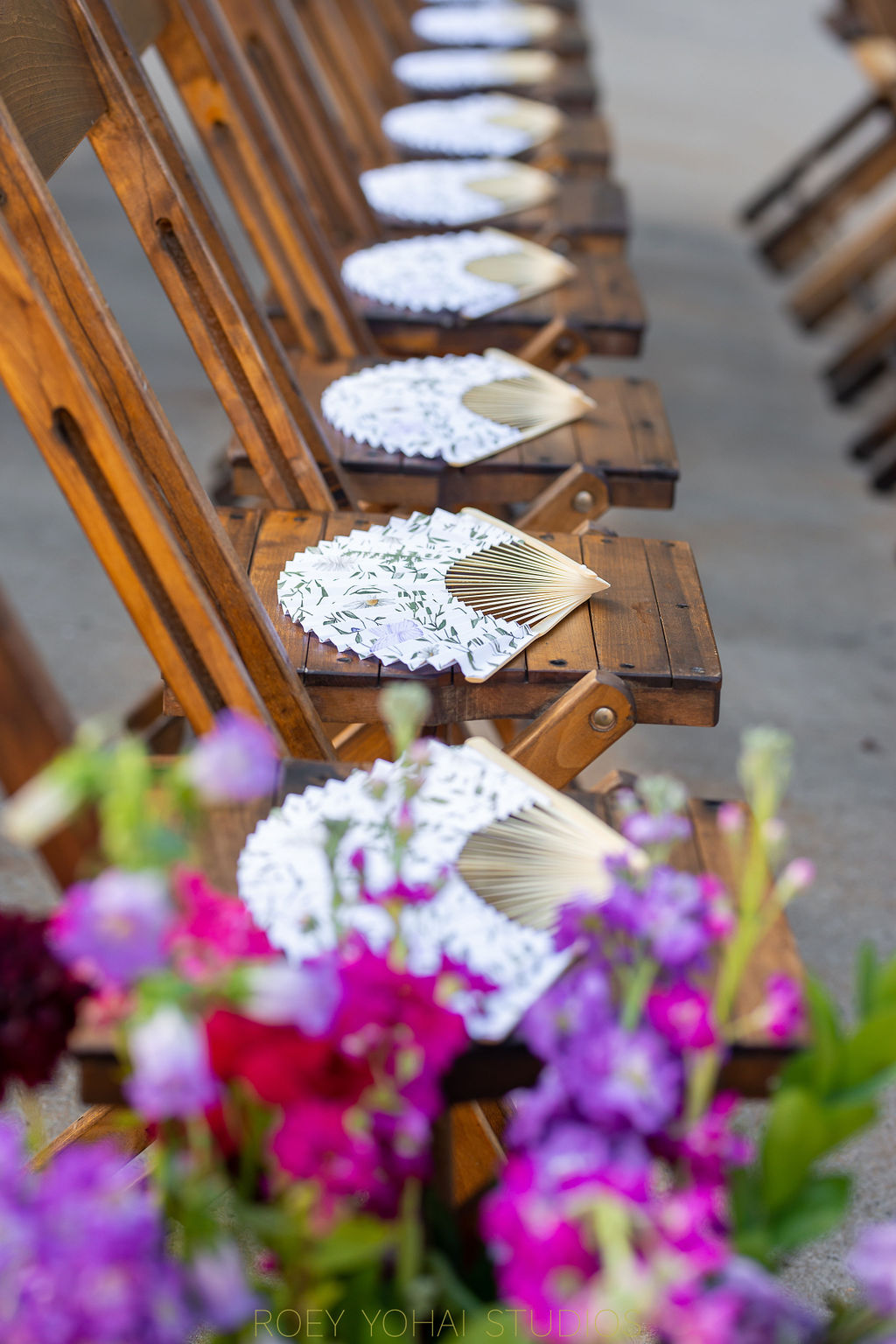 wedding day fans - Wedding at Blue Hill at Stone Barns
