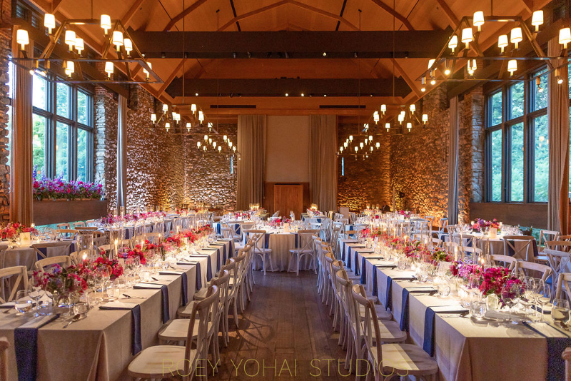 Blue Hill Wedding Reception Decor