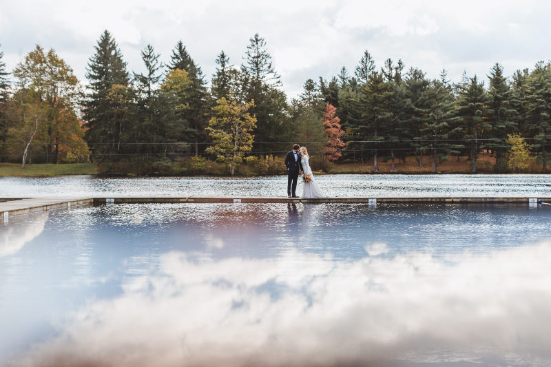 outdoor winter wedding in Hudson Valley