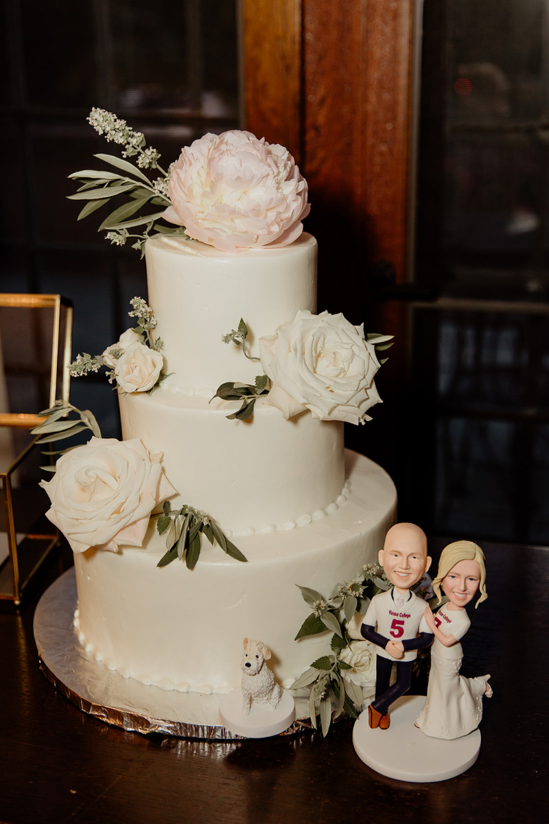 three tier wedding cake