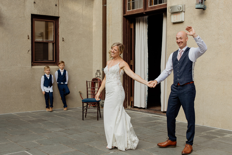 first dance during wedding at Vassar College