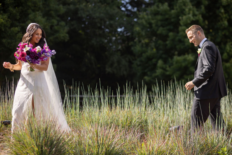 outdoor wedding photos at Blue Hill at Stone Barns