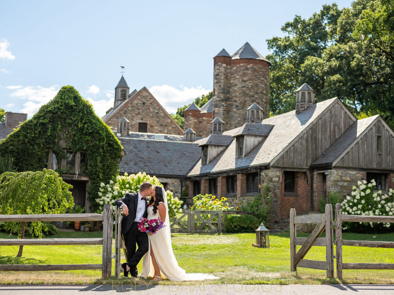 outdoor wedding photos at Blue Hill at Stone Barns