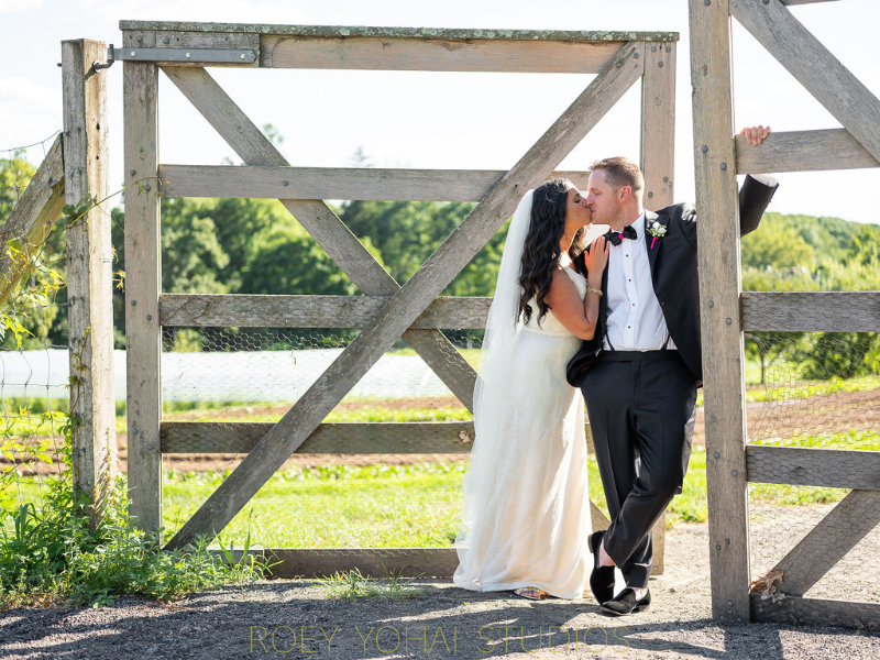 outdoor wedding photos at Blue Hill at Stone Barns