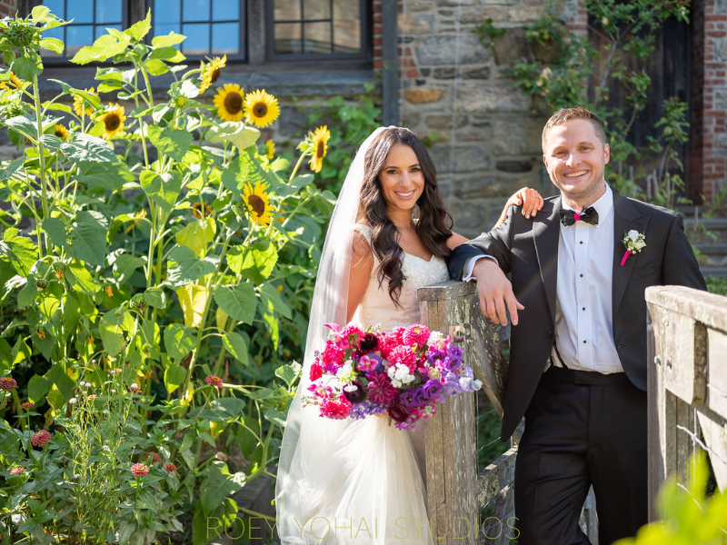 outdoor wedding photos at Blue Hill at Stone Barns