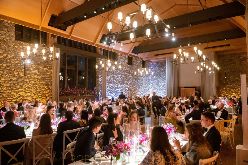 wedding reception at Blue Hill at Stone Barns