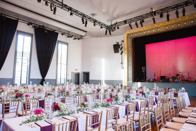 indoor wedding reception decor