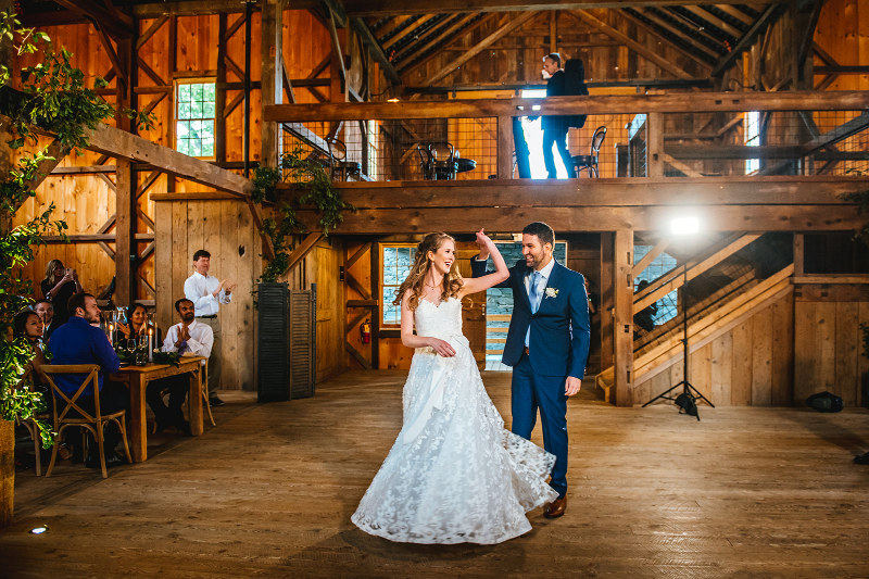 first dance during wedding reception