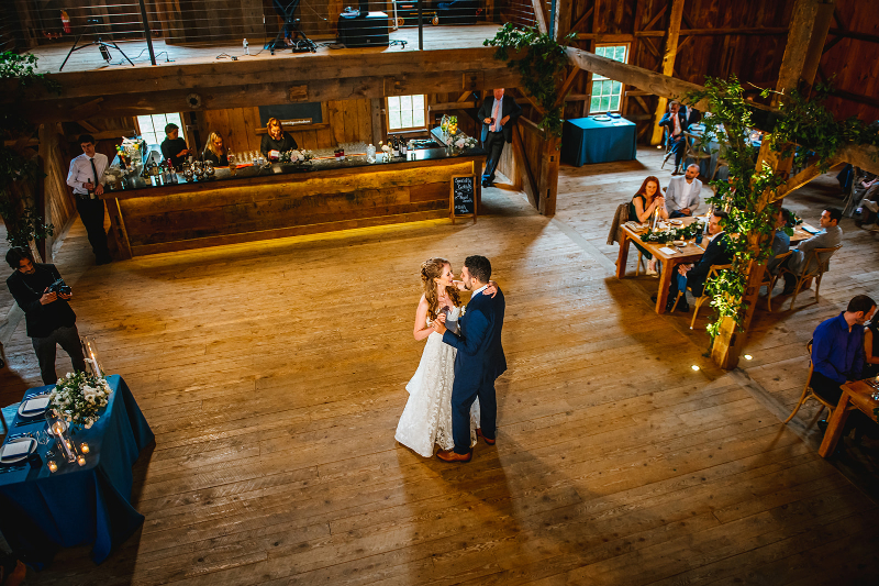 barn wedding reception at Meadowridge on Hudson