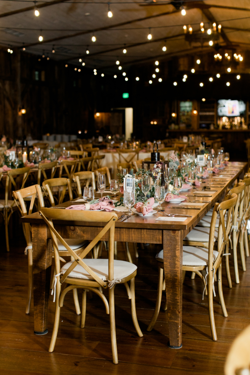 wedding reception at Preston Barn 