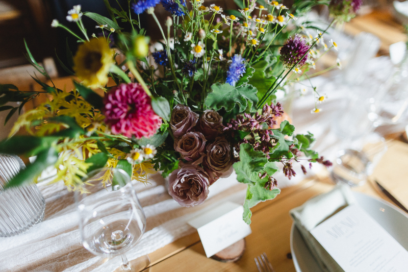 wildflower centerpieces