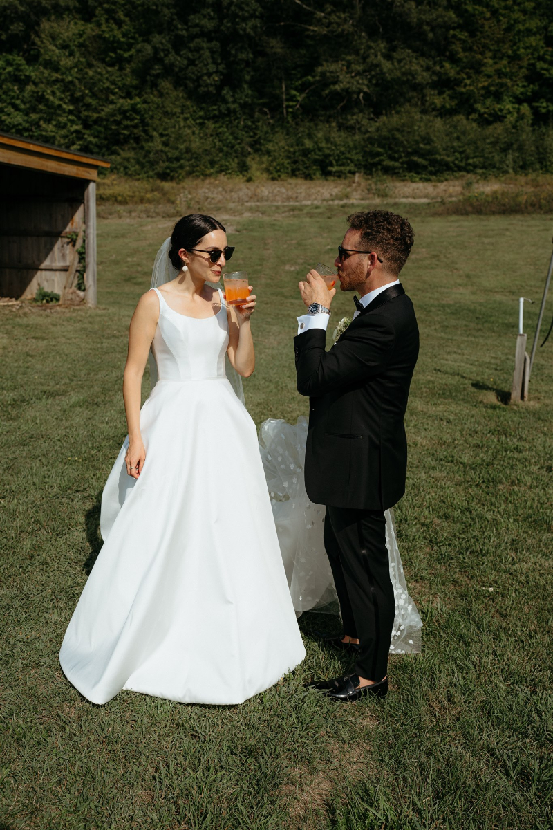 gorgeous Greek wedding bride and groom 