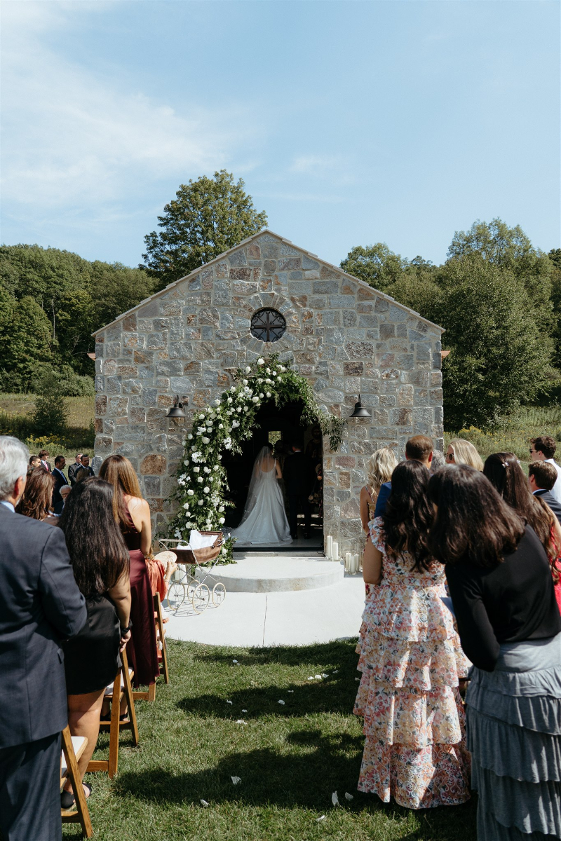 greek wedding ceremony at home wedding in NY