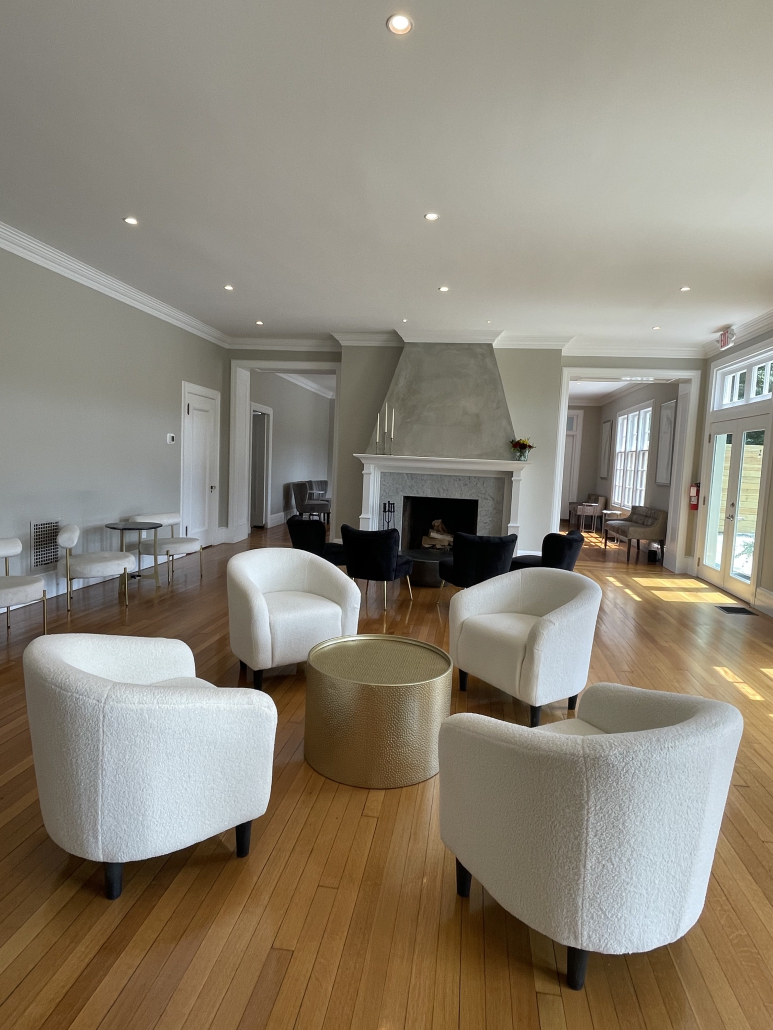 indoor reception space at Winbrooke