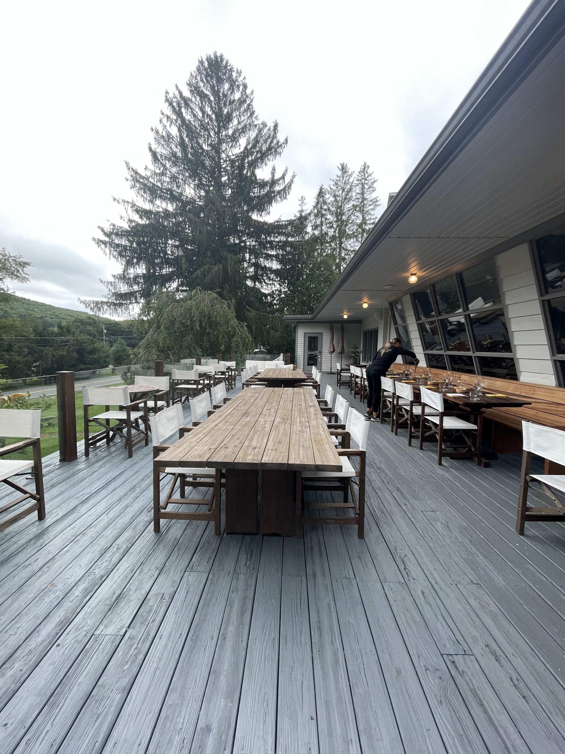 the deck off of conover club at callicoon hills venue