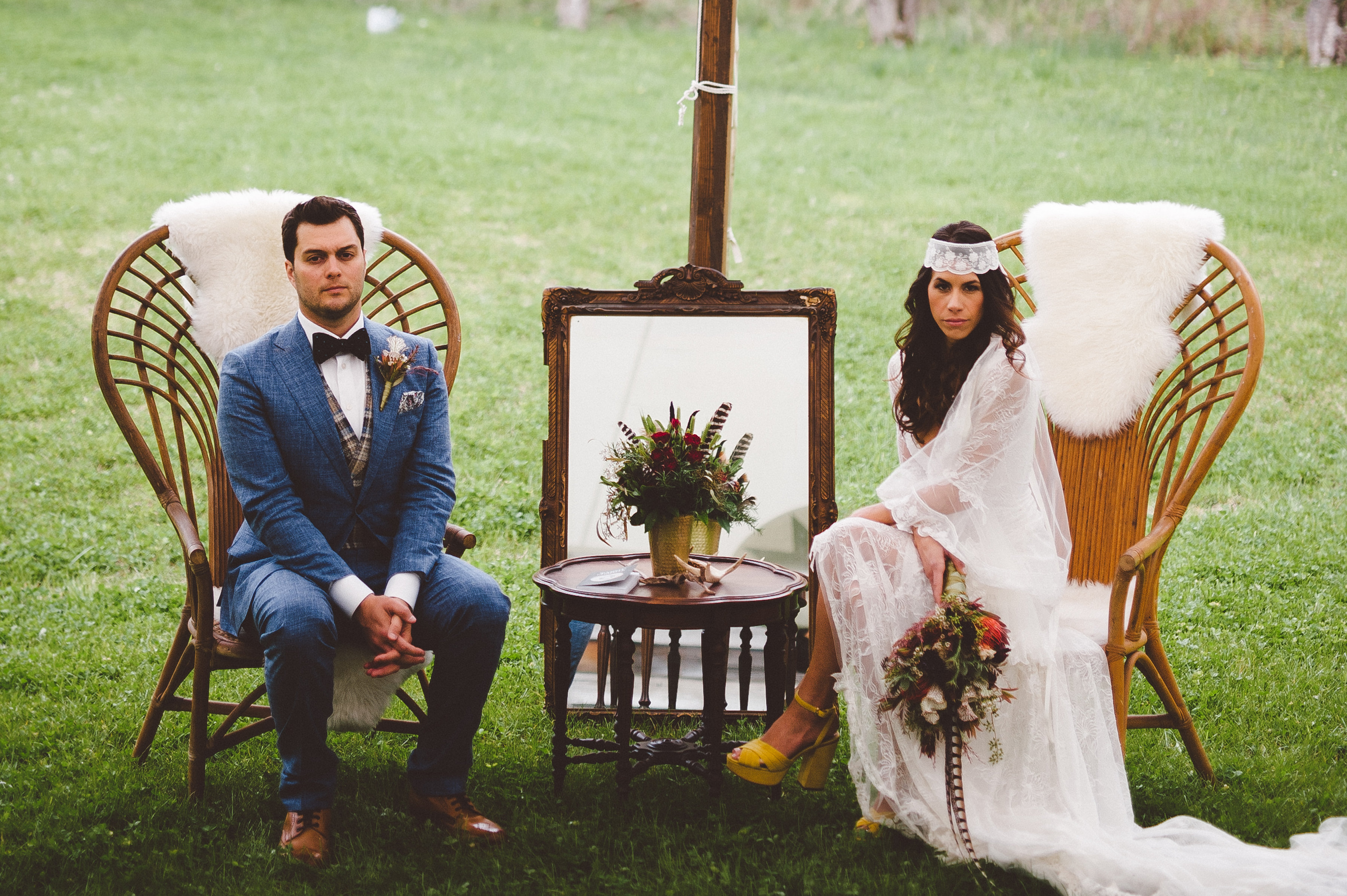 bride and groom lounge tent - handsome hollow