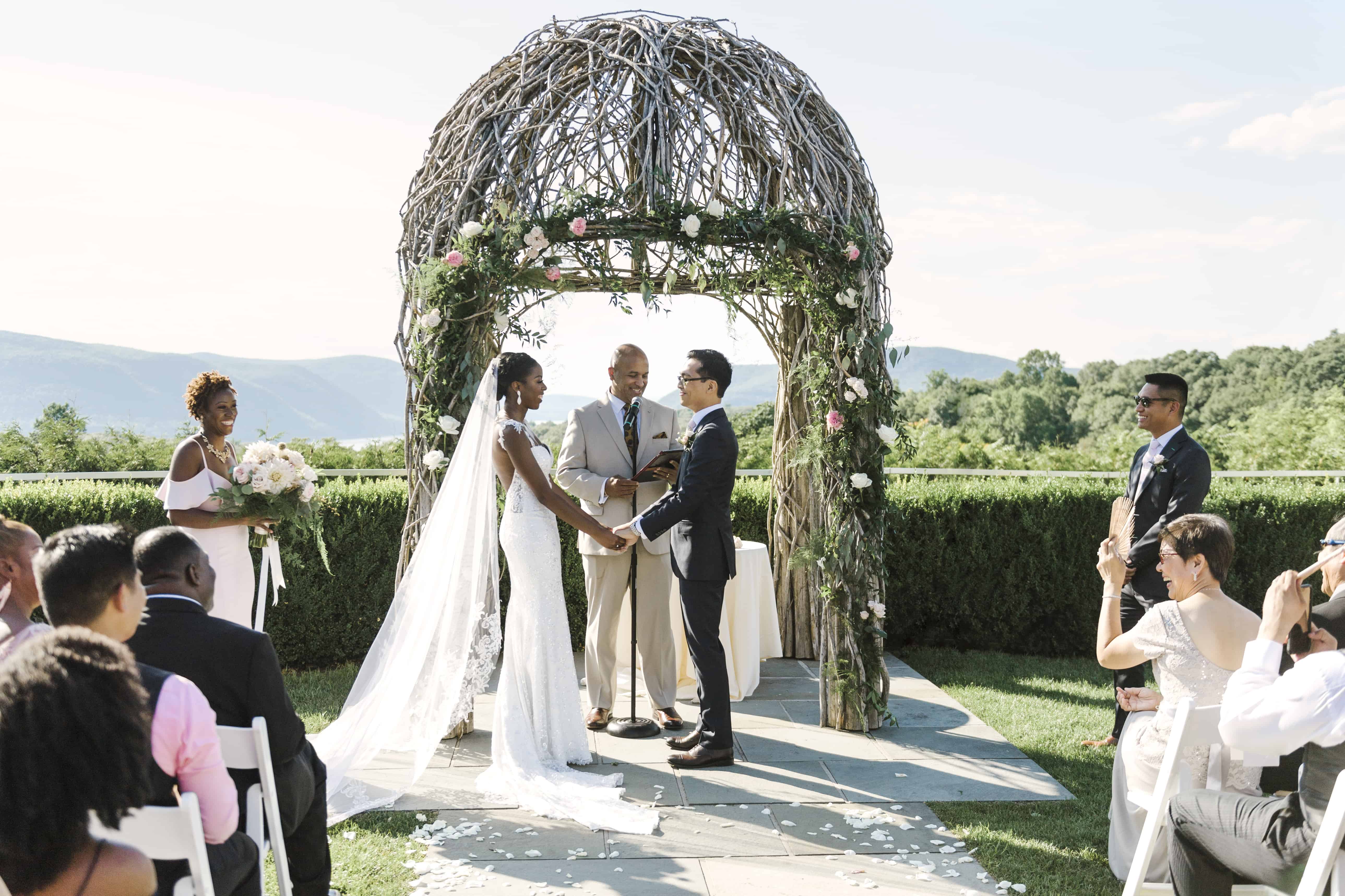 Arjuna and James ceremony at the garrison