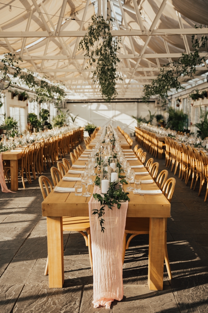 farm tables wedding at Audrey's farmhouse