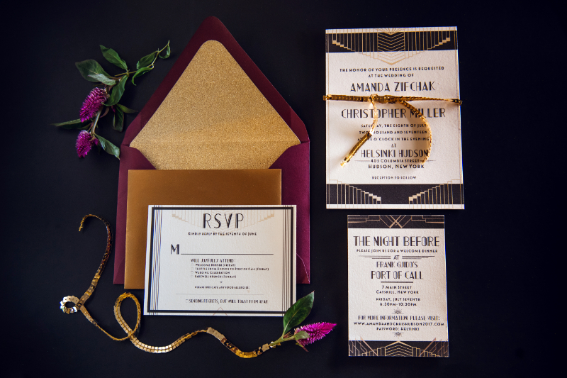 Wedding Invitation Etiquette Guide with RSVP cards