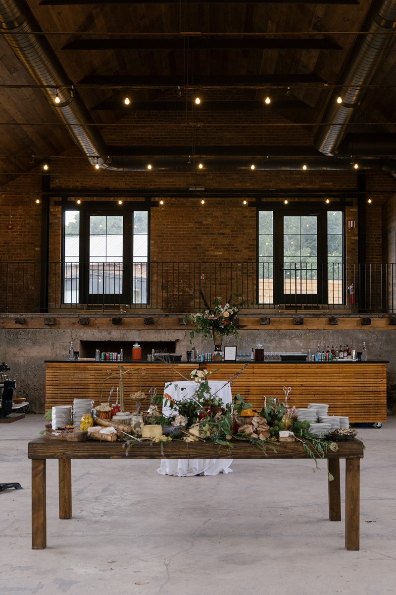 ceremony space at brickyards Hudson Valley wedding
