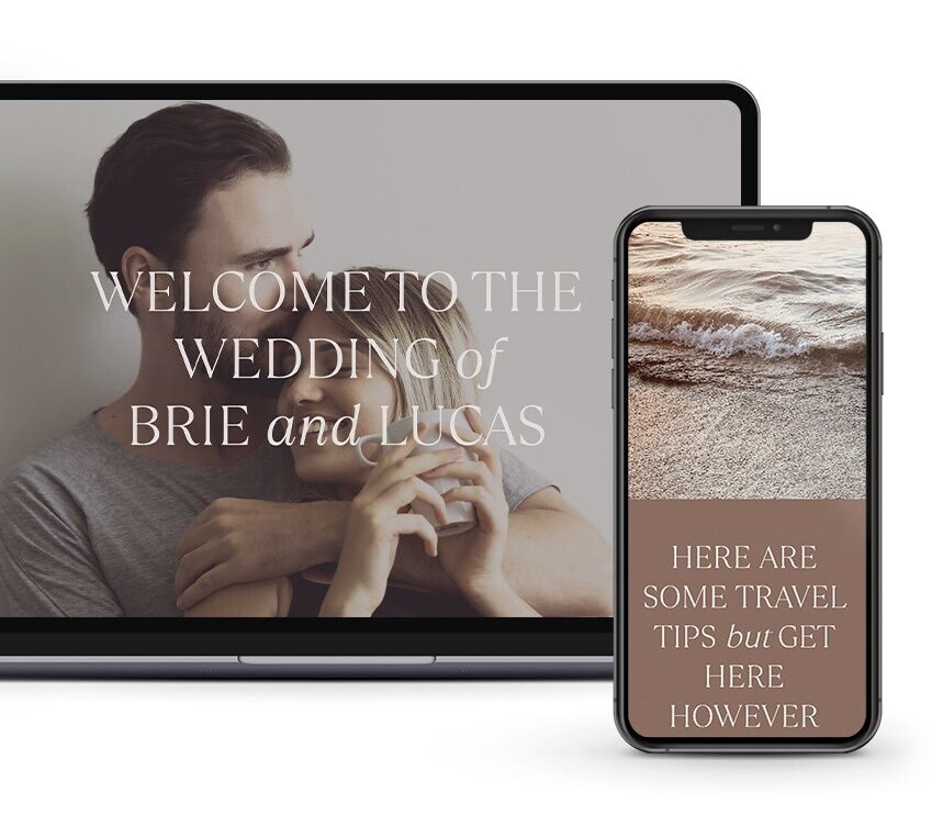 Bliss and Bone wedding websites