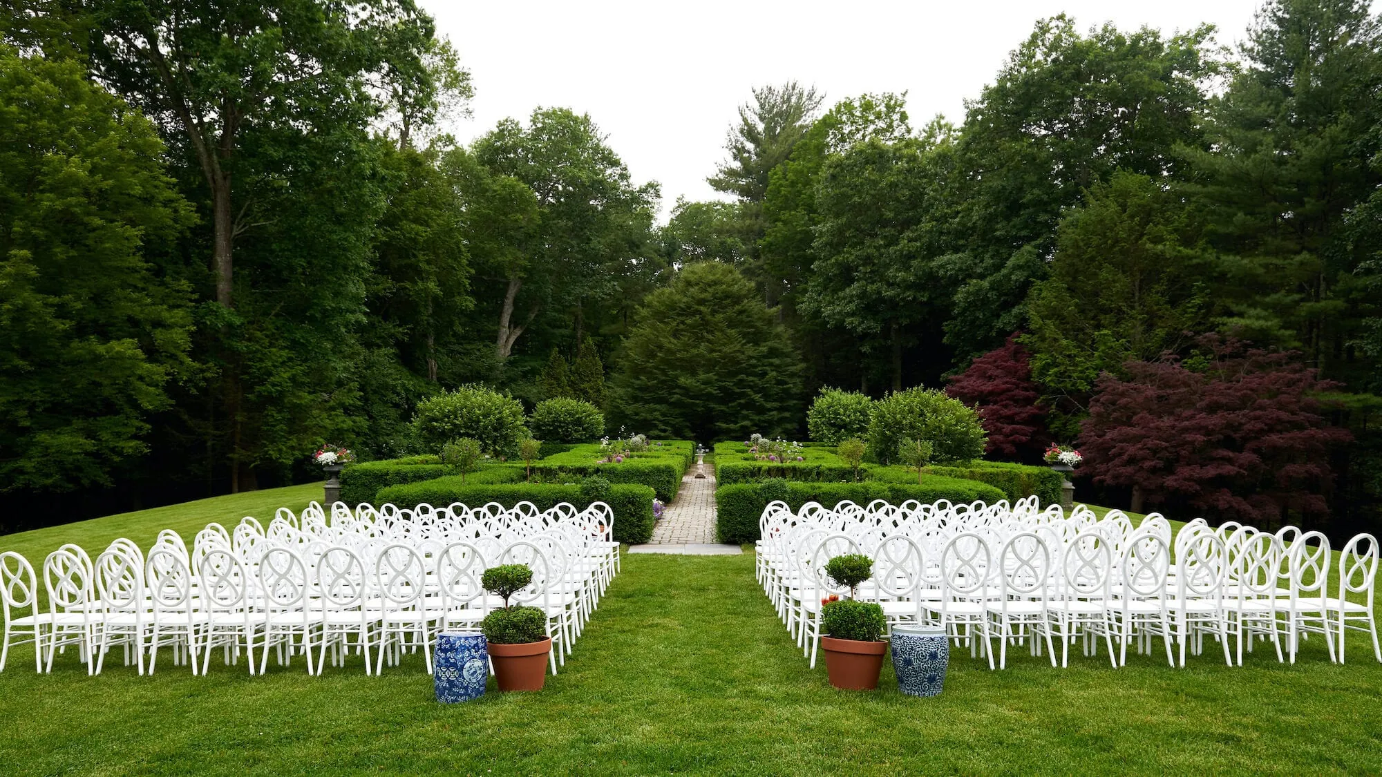 mayflower inn & spa ceremony set up