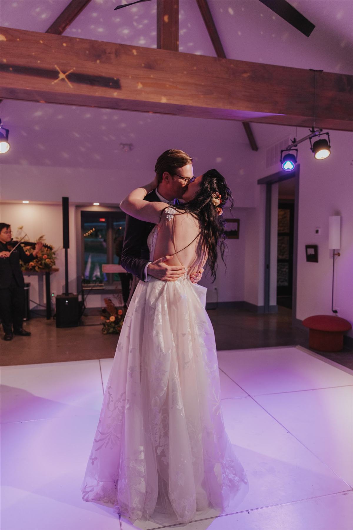Emily and Greg having fun on the dance floor