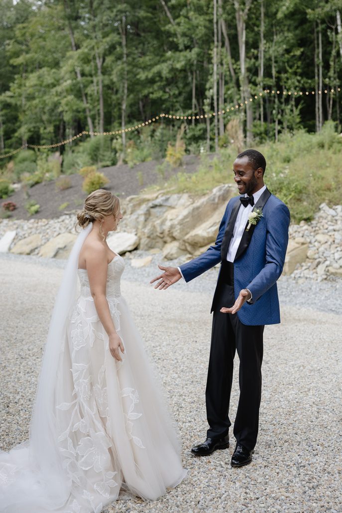 summer wedding at winbrooke first look