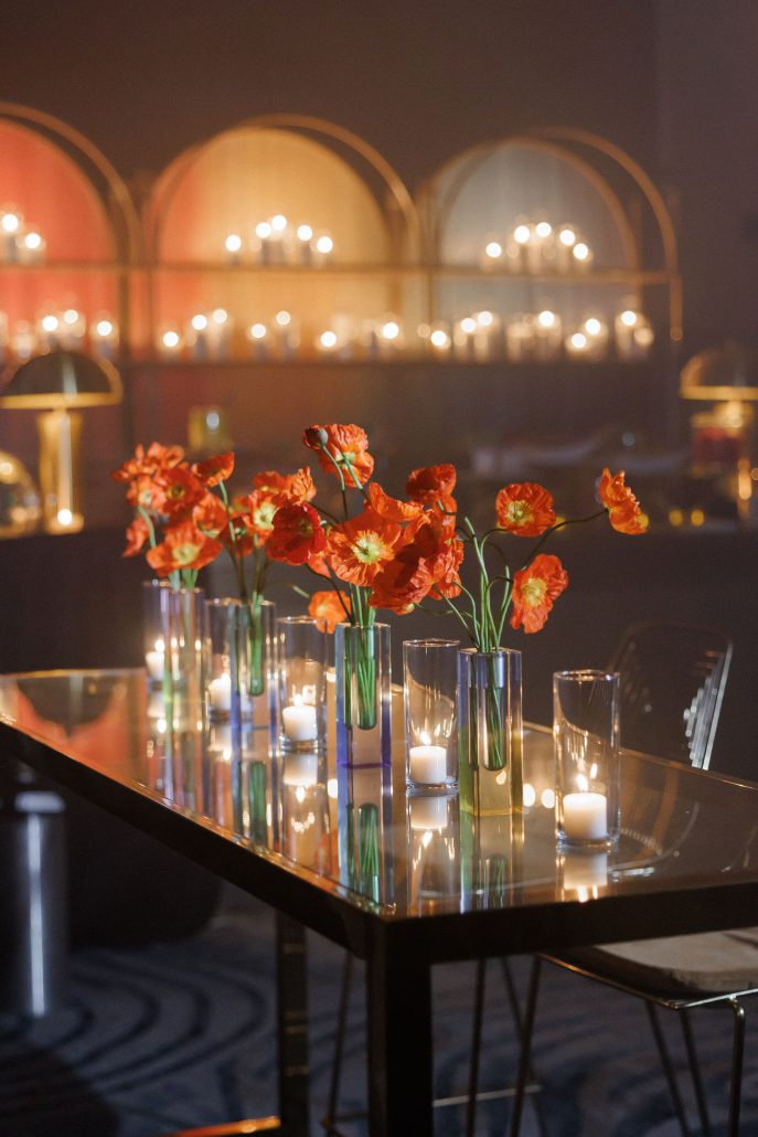 flower details at the gala
