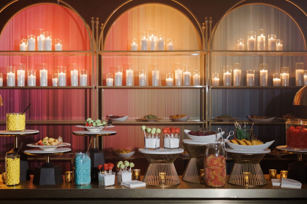 dessert table at the event