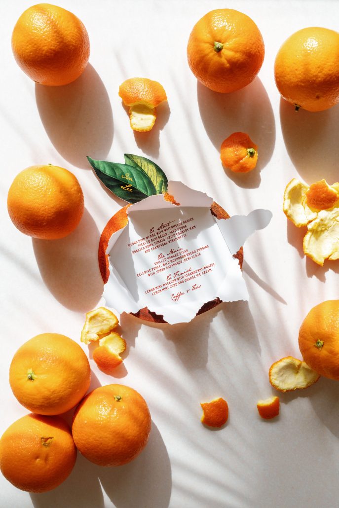 orange decor at the Ritz summit