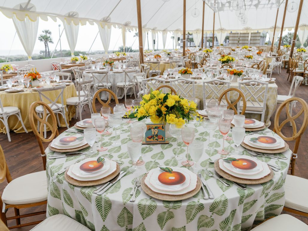 decor table settings at the Amelia island summit