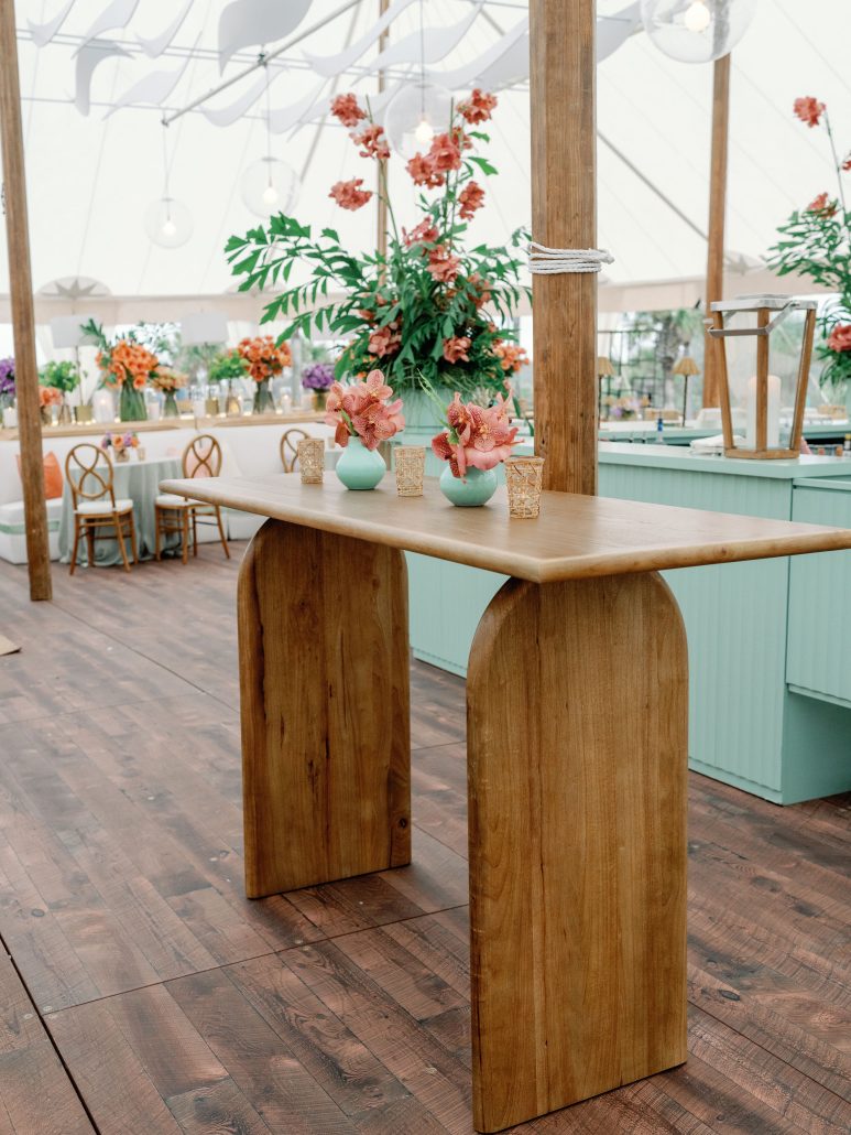 floral decor at the Amelia island event