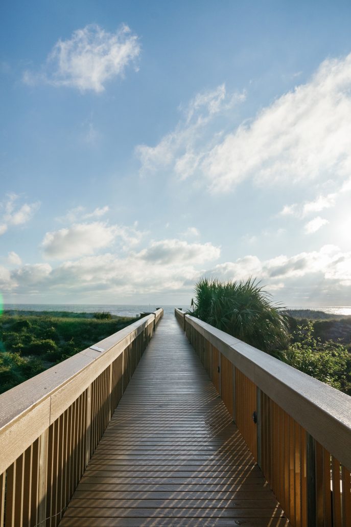 The Dock leading to the beach at the engage summit
