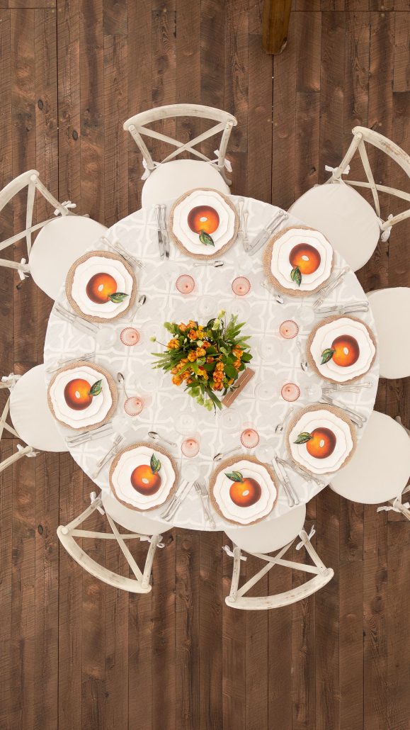table settings at the Ritz event